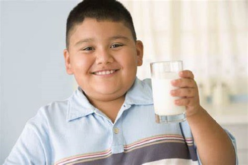 (Trẻ béo phì do uống nhiều sữa tươi)
